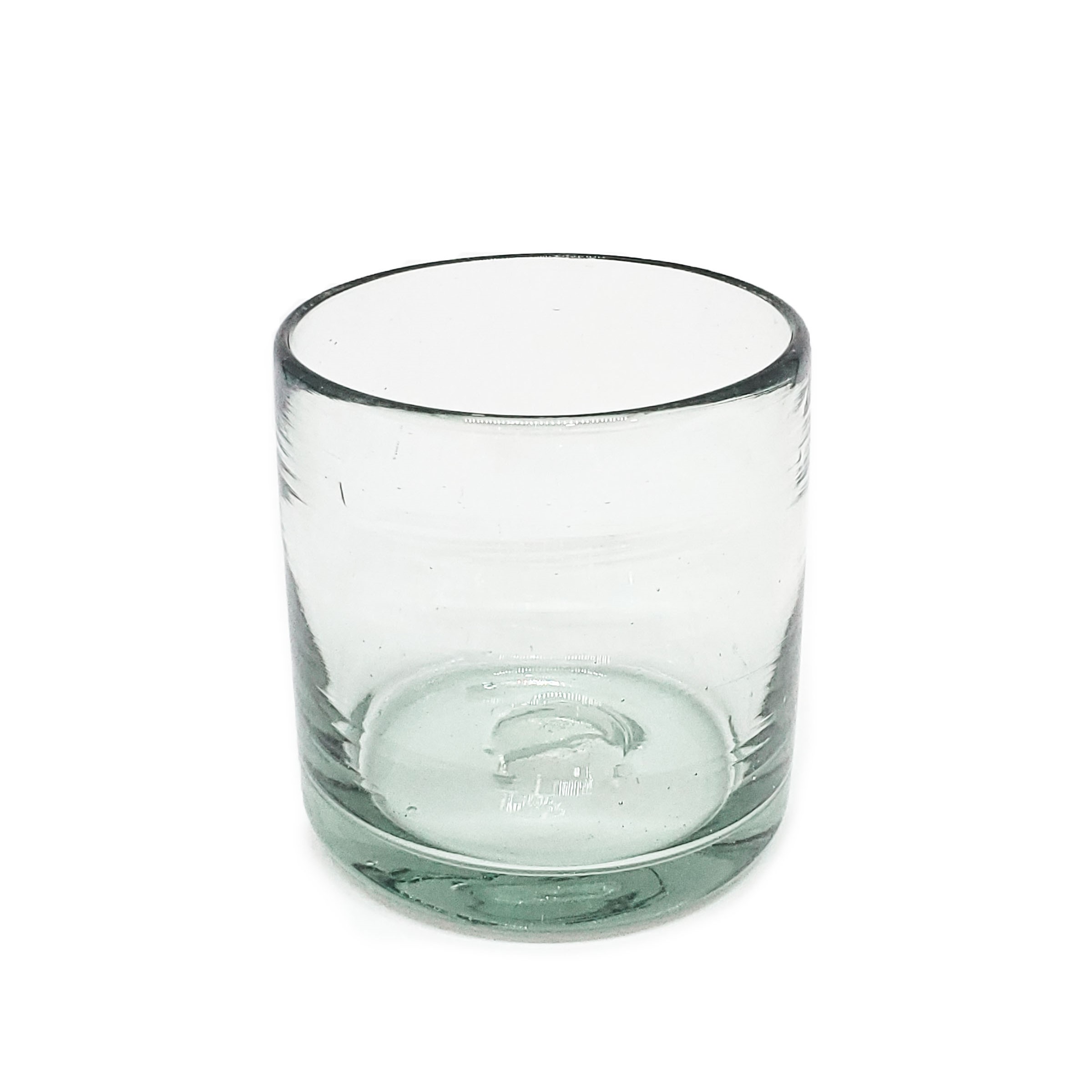 VIDRIO SOPLADO / Juego de 6 vasos DOF 8oz Transparentes, 8 oz, Vidrio Reciclado, Libre de Plomo y Toxinas